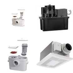 Pallet - 95 Pcs - Hardware, Kitchen & Bath Fixtures, Fans, Bath - Customer Returns - Kohler, Panasonic, ELKAY, Saniflo