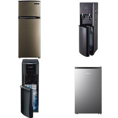 Pallet - 5 Pcs - Bar Refrigerators & Water Coolers, Refrigerators - Customer Returns - Primo Water, HISENSE, Primo, Thomson