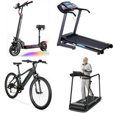 Pallet – 11 Pcs – Exercise & Fitness, Unsorted, Powered, Cycling & Bicycles – Customer Returns – MaxKare, UREVO, EVERCROSS, Hyper Bicycles