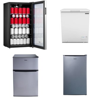 Pallet – 8 Pcs – Refrigerators, Bar Refrigerators & Water Coolers, Freezers – Customer Returns – Galanz, Primo International, Frigidaire, Arctic King
