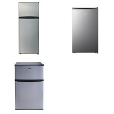Pallet – 4 Pcs – Bar Refrigerators & Water Coolers, Refrigerators – Customer Returns – Galanz, HISENSE, Frigidaire
