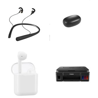 Pallet – 102 Pcs – In Ear Headphones, All-In-One, Accessories, Laser – Customer Returns – onn., Onn, Canon, Polaroid