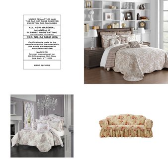6 Pallets – 2043 Pcs – Curtains & Window Coverings, Decor, Bath, Sheets, Pillowcases & Bed Skirts – Like New or New Customer Returns – JC Penney