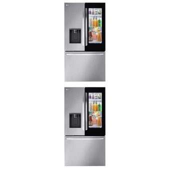 2 Pcs – Refrigerators – Open Box Like New, Like New – LG, Samsung