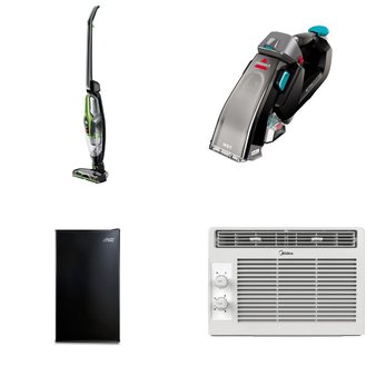 Pallet – 13 Pcs – Vacuums, Toasters & Ovens, Refrigerators – Open Box Customer Returns – Bissell, BLACK & DECKER, Hamilton Beach, Arctic King