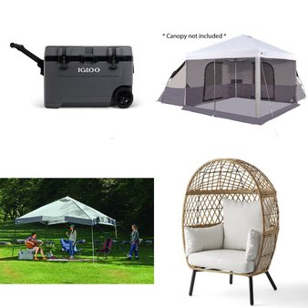 Pallet – 14 Pcs – Camping & Hiking, Patio, Unsorted – Customer Returns – Ozark Trail, Better Homes & Gardens, Ozark, Igloo