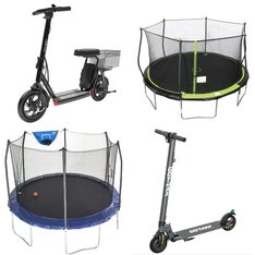 Flash Sale! 3 Pallets – 43 Pcs – Powered, Not Powered, Trampolines, Unsorted – Untested Customer Returns – Walmart