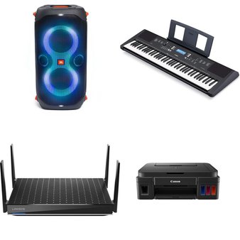 Pallet – 20 Pcs – Speakers, Networking, All-In-One, Portable Speakers – Customer Returns – Samsung, Canon, TP-LINK, Linksys