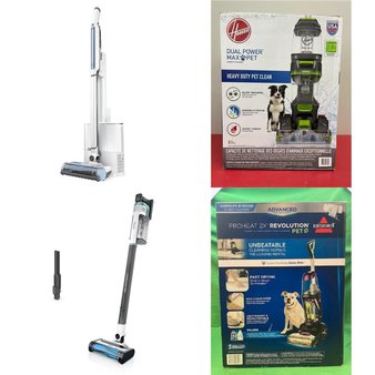 Pallet – 19 Pcs – Vacuums – Damaged / Missing Parts / Tested NOT WORKING – Shark, Hoover, Bissell, Instant Pot