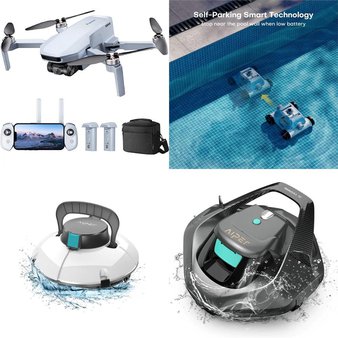 Pallet – 20 Pcs – Pools & Water Fun, Mattresses, Drones & Quadcopters Vehicles, Camping & Hiking – Customer Returns – AIPER, King Koil, Intex, HoverStar