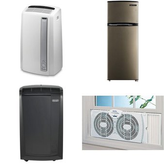 5 Pallets – 47 Pcs – Air Conditioners, Fans – Customer Returns – DeLonghi, De’Longhi, Thomson