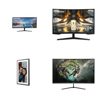 Pallet – 26 Pcs – Monitors – Damaged / Missing Parts / Tested NOT WORKING – Samsung, ACER, LG, LENOVO