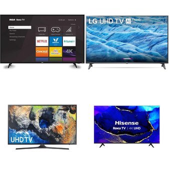 9 Pcs – LED/LCD TVs – Refurbished (GRADE A, GRADE B) – Samsung, RCA, TCL, Sanyo