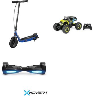 Pallet – 8 Pcs – Powered, Unsorted, Vehicles, Trains & RC – Customer Returns – Razor, Backyard Discovery, Hover-1, New Bright