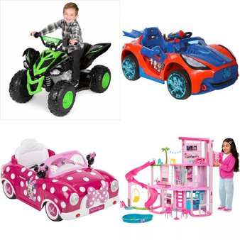 Pallet – 9 Pcs – Vehicles, Dolls – Overstock – Barbie, Flybar, Spider-Man