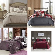 Pallet - 17 Pcs - Bedding Sets - Like New - Madison Park, Woolrich, Better Trends, RIVERBROOK HOME