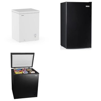 Pallet – 4 Pcs – Freezers, Refrigerators – Customer Returns – HISENSE, Arctic King, Igloo