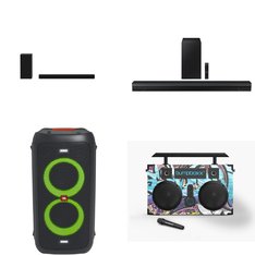 Pallet - 85 Pcs - Accessories, Portable Speakers, Speakers, CD Players, Turntables - Customer Returns - onn., GE, JBL, Onn
