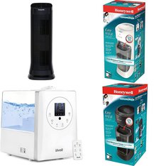 Pallet - 22 Pcs - Humidifiers / De-Humidifiers, Accessories - Customer Returns - Shanhu Foshan, Honeywell, LEVOIT