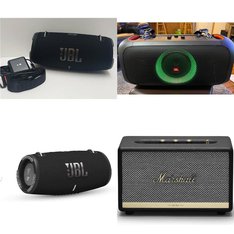 Pallet - 19 Pcs - Portable Speakers - Open Box Customer Returns - Altec Lansing, onn., JBL, Marshall Thundering Herd