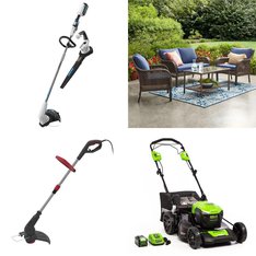 CLEARANCE! 2 Pallets - 24 Pcs - Trimmers & Edgers, Patio & Outdoor Lighting / Decor, Other, Pools & Water Fun - Customer Returns - Hart, Hyper Tough, GreenWorks, Ozark Trail