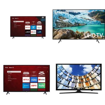 12 Pcs – LED/LCD TVs (46″ – 55″) – Refurbished (GRADE A, GRADE B) – TCL, Samsung, VIZIO, LG