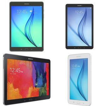 25 Pcs – Samsung Galaxy Tablets – Refurbished (GRADE C) – Models: SM-T113NDWGXAR, SM-T560NZKUXAR, SM-T550NZAAXAR, SM-T280NZKAXAR