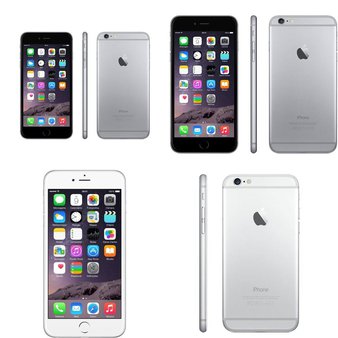 5 Pcs – Apple iPhone 6 Plus – Refurbished (GRADE A – Unlocked) – Models: MGAL2LL/A, MGCR2LL/A, MGCL2LL/A, MGAJ2LL/A
