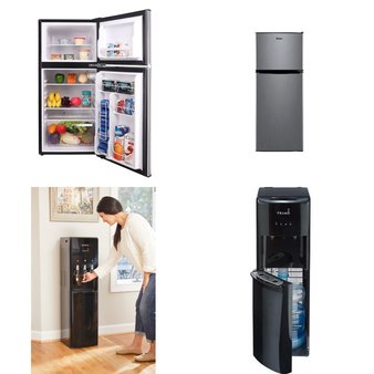 Pallet – 9 Pcs – Bar Refrigerators & Water Coolers, Refrigerators – Customer Returns – Primo, Primo Water, Frigidaire, Galanz