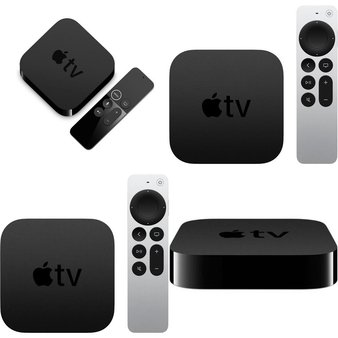 6 Pcs – Apple TV – Refurbished (GRADE D) – Models: MQD22LL/A, MD199LL/A, MXH02LL/A, MXGY2LL/A