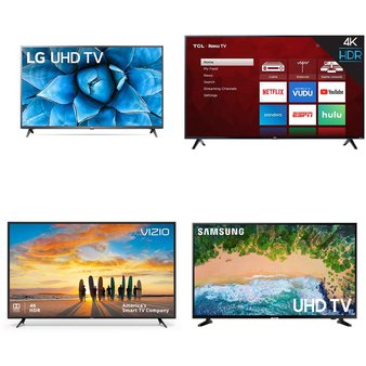 5 Pcs – LED/LCD TVs – Refurbished (GRADE C) – TCL, VIZIO, LG, Samsung