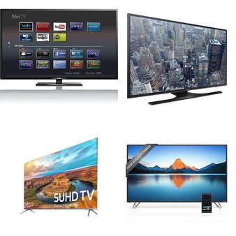 8 Pcs – LED/LCD TVs (58″ – 65″) – Refurbished (GRADE A, GRADE B) – Samsung, VIZIO, Philips, Panasonic