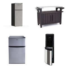 CLEARANCE! 3 Pallets - 17 Pcs - Bar Refrigerators & Water Coolers, Patio, Refrigerators, Humidifiers / De-Humidifiers - Customer Returns - Primo, Keter, Galanz, Frigidaire