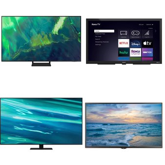 Flash Sale! 6 Pcs – LED/LCD TVs (48″ – 85″) – Refurbished (GRADE A) – Samsung, SHARP, Insignia, Element Electronics