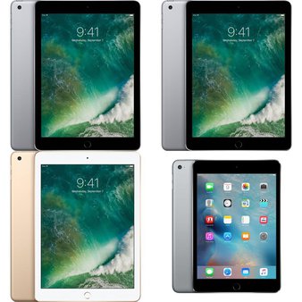 46 Pcs – Apple iPads – Refurbished (GRADE B – Original Box) – Models: MP2F2LL/A, MPGT2LL/A, 3C668LL/A, MK9N2LL/A – Tablets