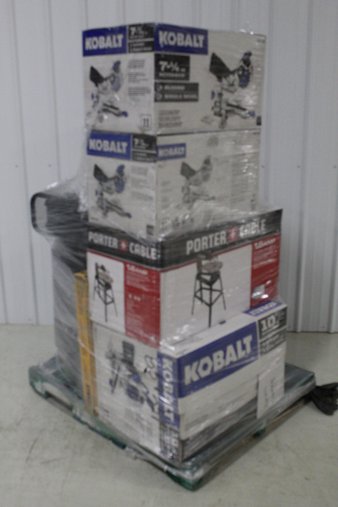 Pallet – 8 Pcs – Power Tools – Customer Returns – Kobalt, DEWALT