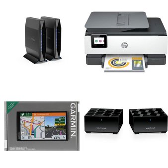 Pallet – 27 Pcs – Home Security & Safety, Networking, Inkjet, GPS Unit – Customer Returns – Roo, HP, Garmin, CircuitMess