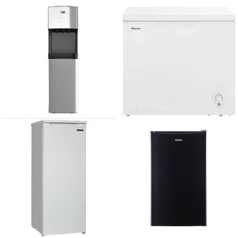 Pallet – 5 Pcs – Freezers, Refrigerators, Bar Refrigerators & Water Coolers – Customer Returns – Galanz, HISENSE, H2O, Thomson