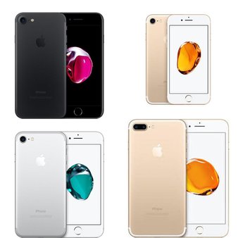 8 Pcs – Apple iPhone 7 – Refurbished (GRADE A – Unlocked) – Models: MN8G2LL/A, MN8N2LL/A – TF, MN8M2LL/A, MN8N2LL/A