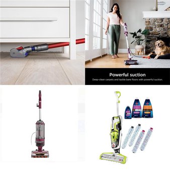 Pallet – 14 Pcs – Vacuums – Damaged / Missing Parts / Tested NOT WORKING – Shark, Bissell, SharkNinja, Hoover