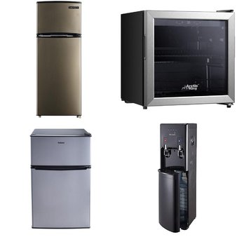 Pallet – 13 Pcs – Bar Refrigerators & Water Coolers, Refrigerators – Customer Returns – Galanz, Primo Water, Primo, HISENSE