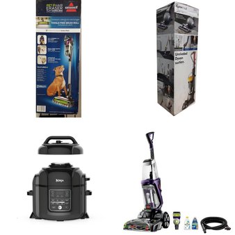 Pallet – 23 Pcs – Vacuums – Damaged / Missing Parts / Tested NOT WORKING – Bissell, Tineco, Hoover, Shark