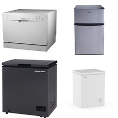 Flash Sale! 3 Pallets – 12 Pcs – Freezers, Refrigerators, Bar Refrigerators & Water Coolers, Dishwashers – Untested Customer Returns – HISENSE, Galanz