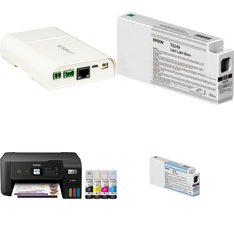 CLEARANCE! Pallet - 752 Pcs - Ink, Toner, Accessories & Supplies, Cordless / Corded Phones, Security & Surveillance - Open Box Customer Returns - HP, EPSON, Canon, VTECH