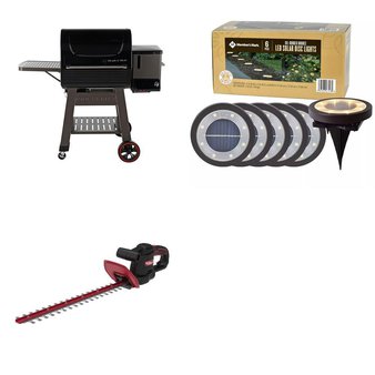 Pallet – 3 Pcs – Grills & Outdoor Cooking, Patio & Outdoor Lighting / Decor, Trimmers & Edgers – Customer Returns – Mm, Hyper Tough