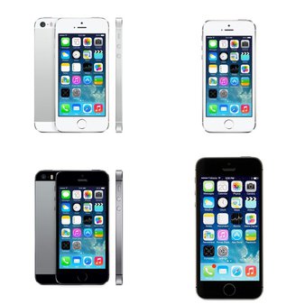 5 Pcs – Apple iPhone 5S – Refurbished (GRADE A – Unlocked) – Models: ME324LL/A, ME323LL/A, ME342LL/A, ME297C/A