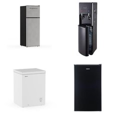 Pallet – 8 Pcs – Bar Refrigerators & Water Coolers, Freezers, Refrigerators – Customer Returns – HISENSE, Primo Water, Frigidaire, Galanz