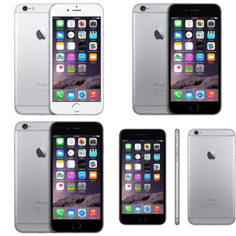 14 Pcs – Apple iPhone 6 – Refurbished (GRADE C – Unlocked – White Box) – Models: NGA82LL/A, MG572LL/A, NGAU2LL/A, MG632LL/A