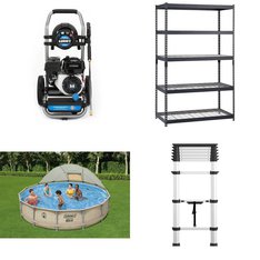 Pallet – 9 Pcs – Pressure Washers, Hardware, Pools & Water Fun, Storage & Organization – Customer Returns – Hart, Cosco, Coleman, EDSAL