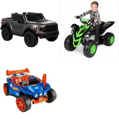 Pallet – 3 Pcs – Vehicles – Customer Returns – YAMAHA, HUFFY CORPORATION, Mattel
